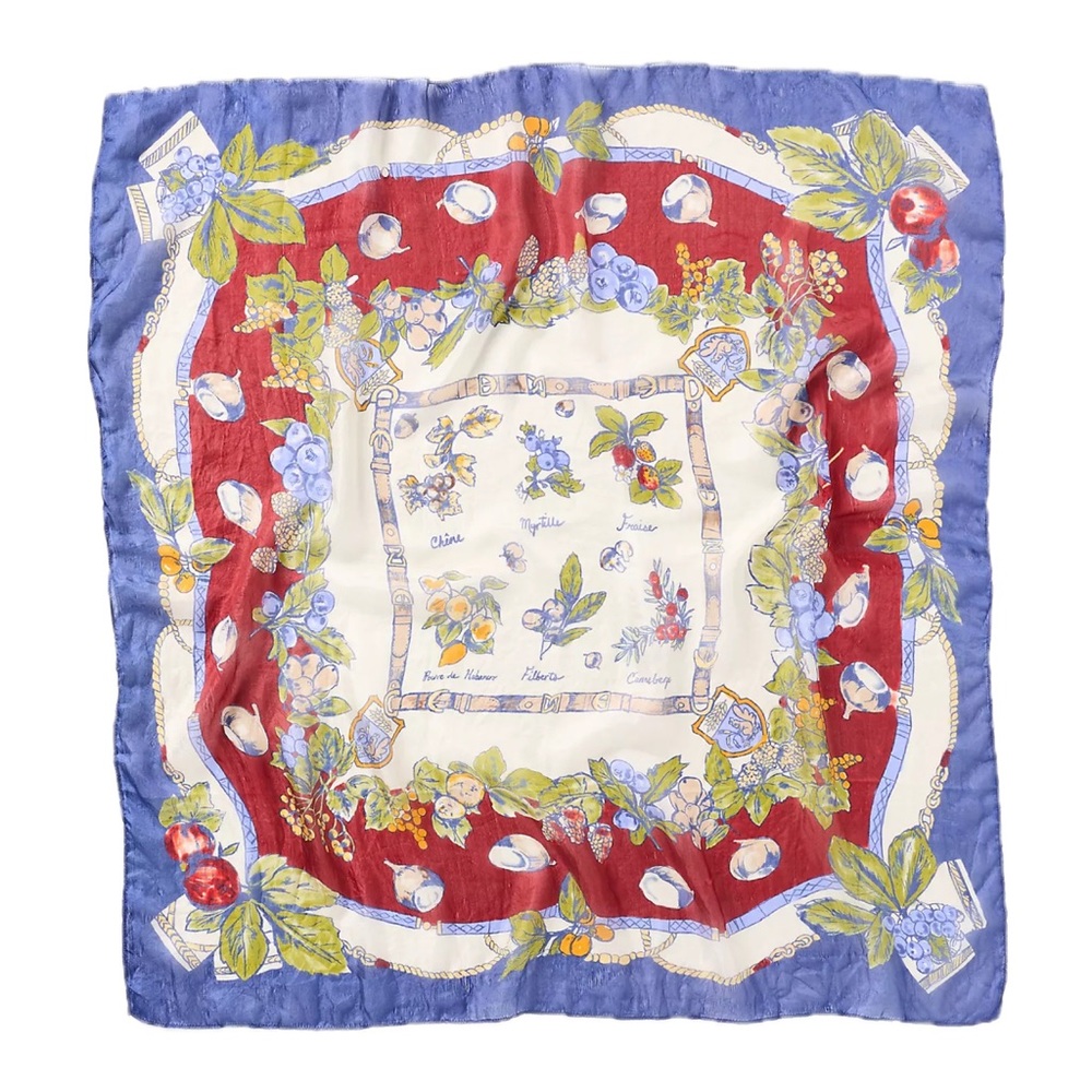 Anthropologie Large Printed Silk Scarf - Picture 4 of 4